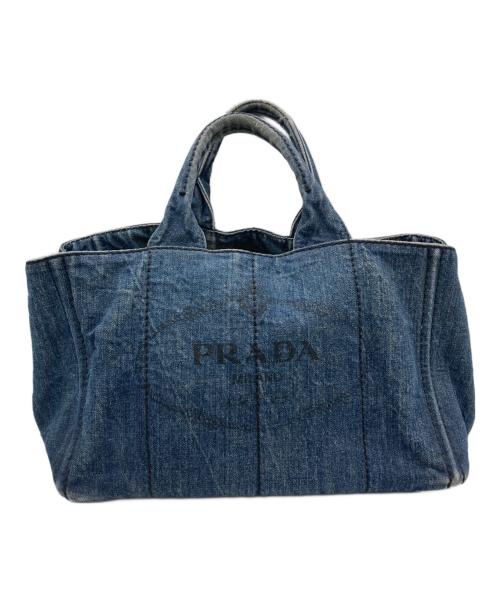 PRADA（プラダ）PRADA (プラダ) ショルダートートバッグ インディゴの古着・服飾アイテム