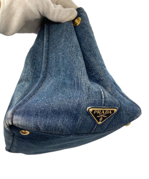 PRADA（プラダ）PRADA (プラダ) ショルダートートバッグ インディゴの古着・服飾アイテム