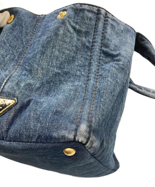 PRADA（プラダ）PRADA (プラダ) ショルダートートバッグ インディゴの古着・服飾アイテム