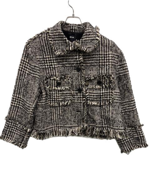 ROSY LUCE（ロージールーチェ）ROSY LUCE (ロージールーチェ) ジャケット ブラック×ホワイト サイズ:フリーの古着・服飾アイテム