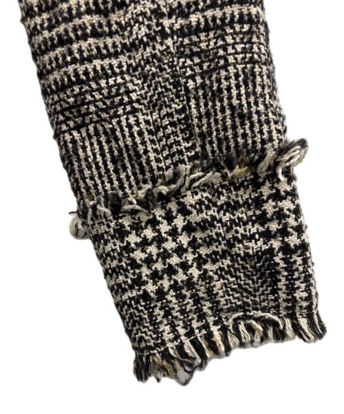 ROSY LUCE（ロージールーチェ）ROSY LUCE (ロージールーチェ) ジャケット ブラック×ホワイト サイズ:フリーの古着・服飾アイテム