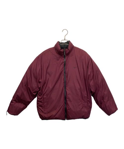NIKE（ナイキ）NIKE (ナイキ) リバーシブルダウンジャケット ボルドー×ブラック サイズ:Lの古着・服飾アイテム