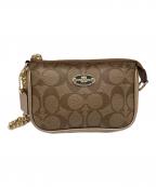 COACHコーチ）の古着「携帯ポーチ」｜ベージュ