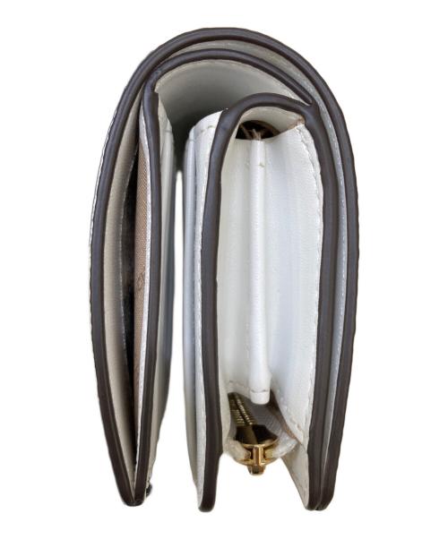 MICHAEL KORS（マイケル・コース）MICHAEL KORS (マイケル・コース) コンパクトウォレット ホワイトの古着・服飾アイテム