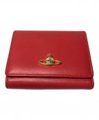 Vivienne Westwoodヴィヴィアンウエストウッド）の古着「3つ折りがま口財布」｜レッド