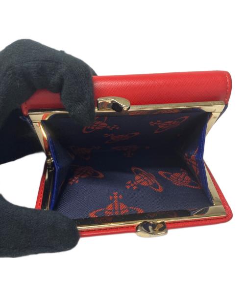 Vivienne Westwood（ヴィヴィアンウエストウッド）Vivienne Westwood (ヴィヴィアンウエストウッド) 3つ折りがま口財布 レッドの古着・服飾アイテム