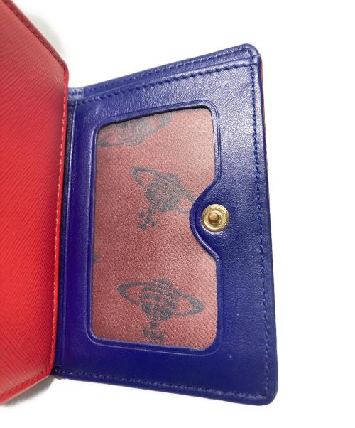 Vivienne Westwood（ヴィヴィアンウエストウッド）Vivienne Westwood (ヴィヴィアンウエストウッド) 3つ折りがま口財布 レッドの古着・服飾アイテム