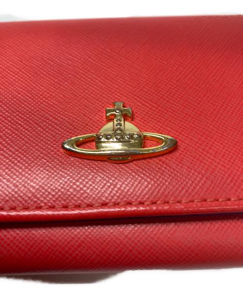 Vivienne Westwood（ヴィヴィアンウエストウッド）Vivienne Westwood (ヴィヴィアンウエストウッド) 3つ折りがま口財布 レッドの古着・服飾アイテム