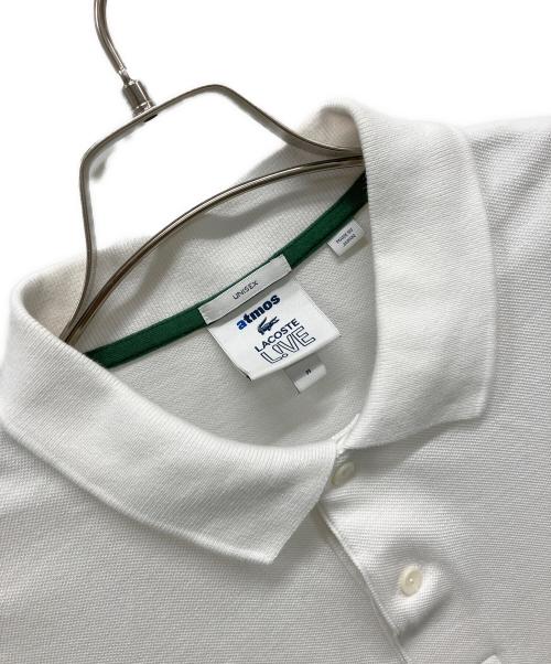ATMOS（アトモス）atmos (アトモス) LACOSTE (ラコステ) ポロシャツ ホワイト サイズ:Mの古着・服飾アイテム