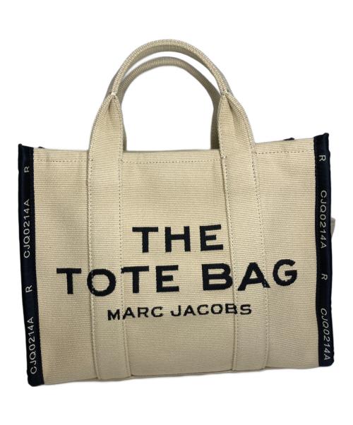 MARC JACOBS（マークジェイコブズ）MARC JACOBS (マークジェイコブス) キャンバストートバッグ ベージュ×ブラックの古着・服飾アイテム