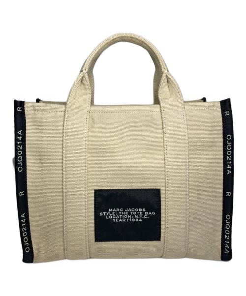 MARC JACOBS（マークジェイコブズ）MARC JACOBS (マークジェイコブス) キャンバストートバッグ ベージュ×ブラックの古着・服飾アイテム