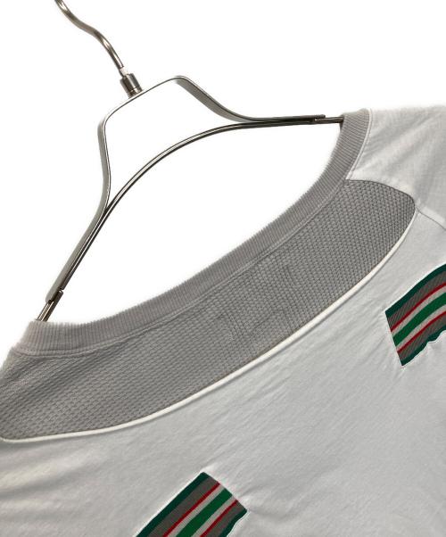 FACETASM（ファセッタズム）FACETASM (ファセッタズム) 長袖カットソー グレー×ホワイト サイズ:5の古着・服飾アイテム