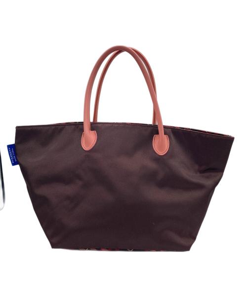BURBERRY BLUE LABEL（バーバリーロンドンブルーレーベル）BURBERRY BLUE LABEL (バーバリーロンドンブルーレーベル) トートバッグ ブラウン×ピンクの古着・服飾アイテム