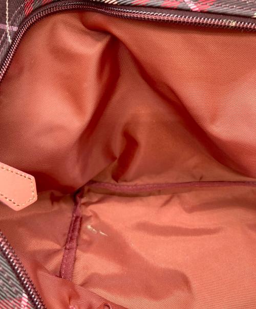 BURBERRY BLUE LABEL（バーバリーロンドンブルーレーベル）BURBERRY BLUE LABEL (バーバリーロンドンブルーレーベル) トートバッグ ブラウン×ピンクの古着・服飾アイテム