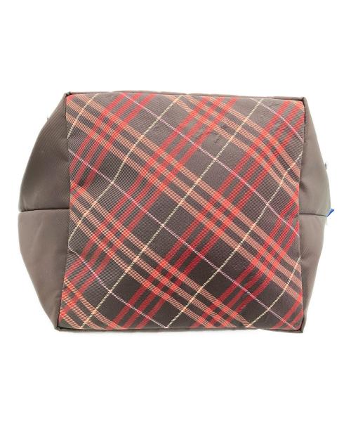 BURBERRY BLUE LABEL（バーバリーロンドンブルーレーベル）BURBERRY BLUE LABEL (バーバリーロンドンブルーレーベル) トートバッグ ブラウン×ピンクの古着・服飾アイテム