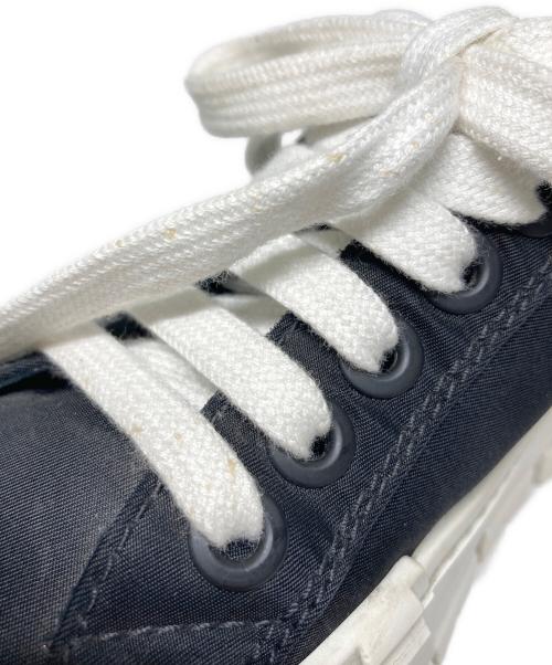 PRADA（プラダ）PRADA (プラダ) ダブルホイール ナイロンギャバジン スニーカー ブラック サイズ:22.5の古着・服飾アイテム