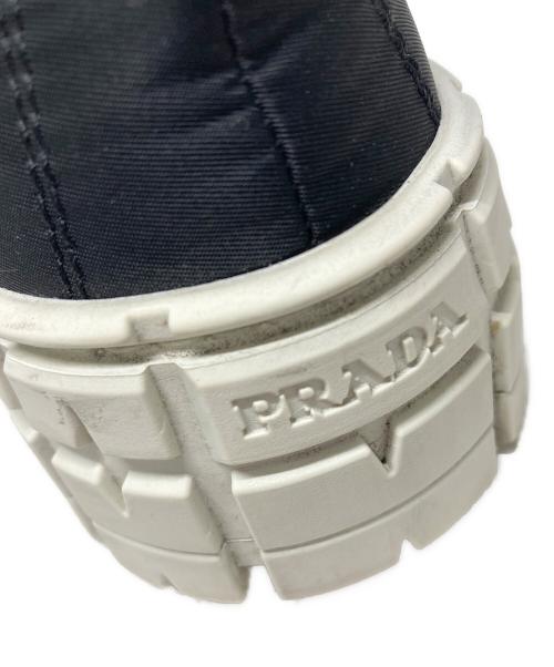 PRADA（プラダ）PRADA (プラダ) ダブルホイール ナイロンギャバジン スニーカー ブラック サイズ:22.5の古着・服飾アイテム