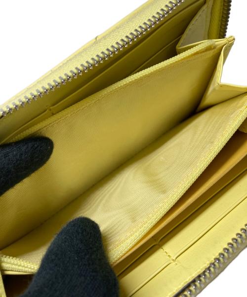 GUCCI（グッチ）GUCCI (グッチ) ラウンドジップウォレット イエローの古着・服飾アイテム