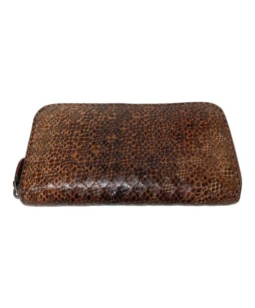 BOTTEGA VENETA（ボッテガベネタ）BOTTEGA VENETA (ボッテガベネタ) 長財布 ブラウンの古着・服飾アイテム