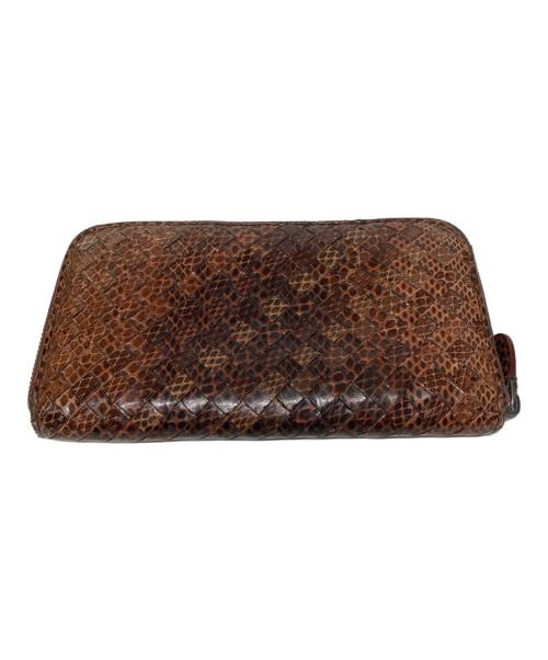 BOTTEGA VENETA（ボッテガベネタ）BOTTEGA VENETA (ボッテガベネタ) 長財布 ブラウンの古着・服飾アイテム