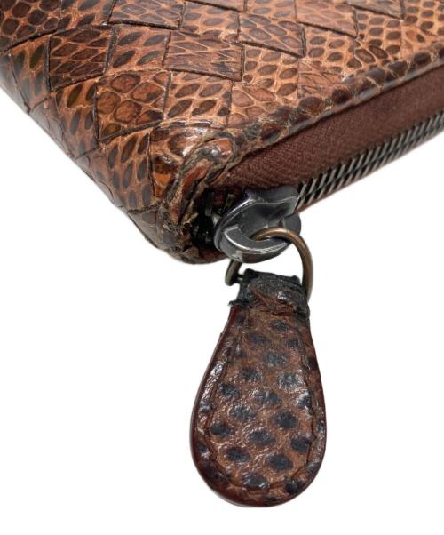 BOTTEGA VENETA（ボッテガベネタ）BOTTEGA VENETA (ボッテガベネタ) 長財布 ブラウンの古着・服飾アイテム