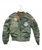 AVIREXアヴィレックス）の古着「ブルゾン」｜カーキ