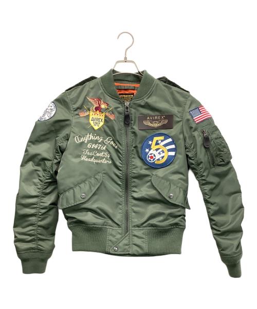 AVIREX（アヴィレックス）AVIREX (アヴィレックス) ブルゾン カーキ サイズ:FREEの古着・服飾アイテム