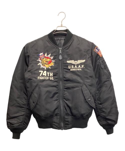 AVIREX（アヴィレックス）AVIREX (アヴィレックス) ブルゾン ブラック サイズ:Mの古着・服飾アイテム