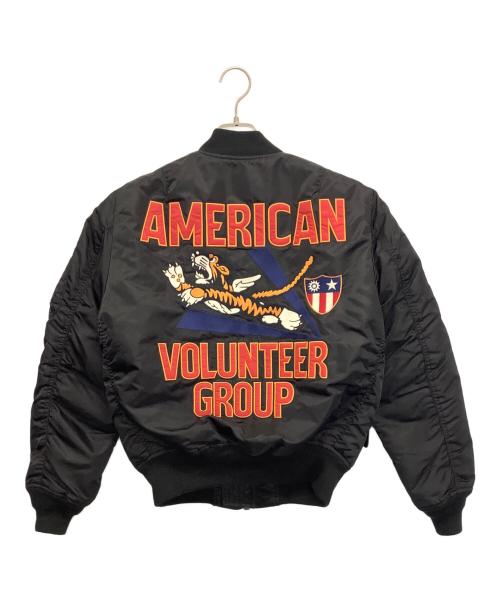 AVIREX（アヴィレックス）AVIREX (アヴィレックス) ブルゾン ブラック サイズ:Mの古着・服飾アイテム