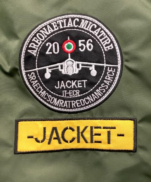 U.S.AIR FORCE（ユーエスエアフォース）U.S.AIR FORCE (ユーエスエアフォース) MA-1ジャケット カーキ×オレンジ サイズ:Mの古着・服飾アイテム