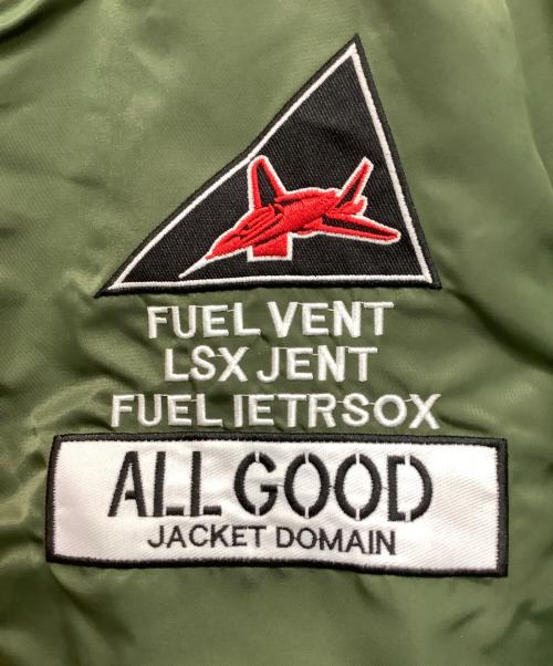 U.S.AIR FORCE（ユーエスエアフォース）U.S.AIR FORCE (ユーエスエアフォース) MA-1ジャケット カーキ×オレンジ サイズ:Mの古着・服飾アイテム