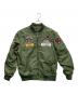 U.S.AIR FORCE（ユーエスエアフォース）の古着「MA-1ジャケット」｜カーキ×オレンジ