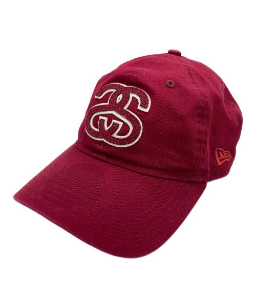 New Era（ニューエラ）New Era (ニューエラ) stussy (ステューシー) キャップ レッドの古着・服飾アイテム