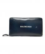 BALENCIAGAバレンシアガ）の古着「ラウンドファスナー長財布」｜ブラック