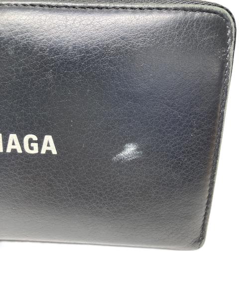 BALENCIAGA（バレンシアガ）BALENCIAGA (バレンシアガ) ラウンドファスナー長財布 ブラックの古着・服飾アイテム
