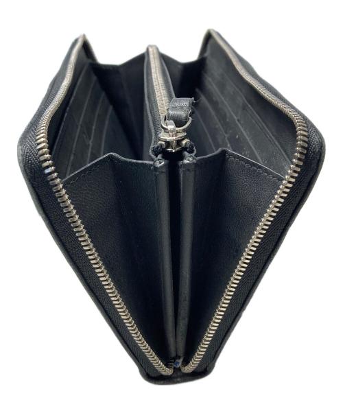 BALENCIAGA（バレンシアガ）BALENCIAGA (バレンシアガ) ラウンドファスナー長財布 ブラックの古着・服飾アイテム