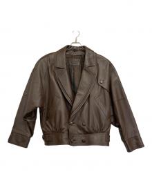 BelleMain（ベリュマン）の古着「レザージャケット」｜ブラウン