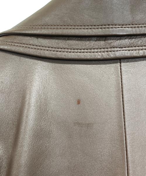 BelleMain（ベリュマン）BelleMain (ベリュマン) レザージャケット ブラウン サイズ:Lの古着・服飾アイテム