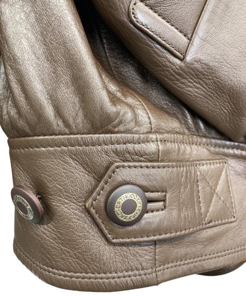 BelleMain（ベリュマン）BelleMain (ベリュマン) レザージャケット ブラウン サイズ:Lの古着・服飾アイテム