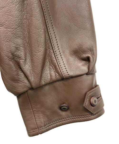 BelleMain（ベリュマン）BelleMain (ベリュマン) レザージャケット ブラウン サイズ:Lの古着・服飾アイテム