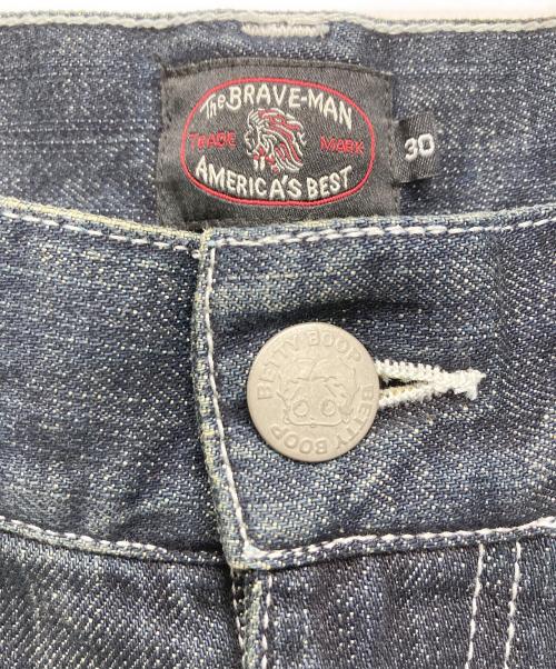The BRAVE-MAN（ブレイブマン）The BRAVE-MAN (ブレイブマン) BETTY BOOP (ベティー・ブープ) デニムパンツ インディゴ サイズ:SIZE 76cm (W30)の古着・服飾アイテム