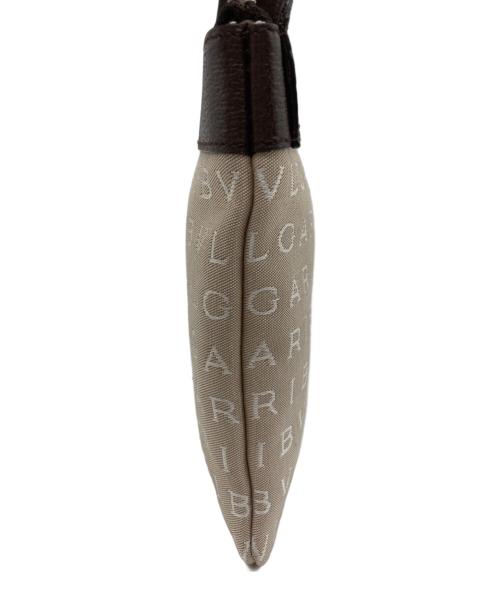 BVLGARI（ブルガリ）BVLGARI (ブルガリ) ロゴマニア ショルダーバッグ ベージュ×ホワイトの古着・服飾アイテム