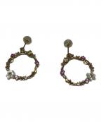 Samantha Tiaraサマンサ ティアラ）の古着「サークルピアス」｜ゴールド