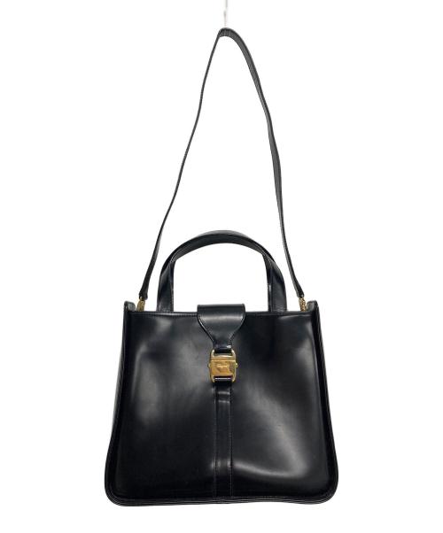 Salvatore Ferragamo（サルヴァトーレ フェラガモ）Salvatore Ferragamo (サルヴァトーレ フェラガモ) 2WAYショルダーバッグ ブラックの古着・服飾アイテム