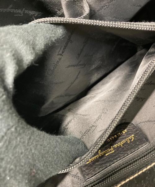 Salvatore Ferragamo（サルヴァトーレ フェラガモ）Salvatore Ferragamo (サルヴァトーレ フェラガモ) ガンチーニレザートートバッグ ブラックの古着・服飾アイテム