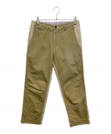 コムデギャルソン オム ワイドパンツ チノパン　カーキ　サイズS 中古・古着通販】COMME des GARCONS HOMME (コムデギャルソン オム