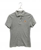 maison kitsuneメゾンキツネ）の古着「ポロシャツ」｜グレー