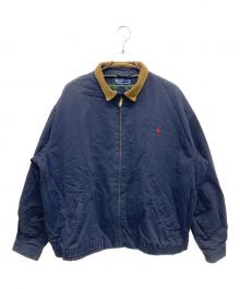 POLO RALPH LAUREN（ポロ・ラルフローレン）の古着「襟コーデュロイスイングトップ」｜ネイビー