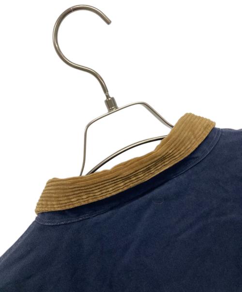 POLO RALPH LAUREN（ポロ・ラルフローレン）POLO RALPH LAUREN (ポロ・ラルフローレン) 襟コーデュロイスイングトップ ネイビー サイズ:XLの古着・服飾アイテム