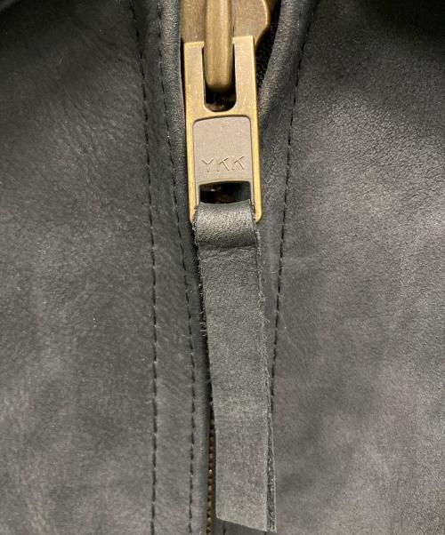 ALPHA（アルファ）ALPHA (アルファ) レザーフライトジャケット ブラック サイズ:XXLの古着・服飾アイテム